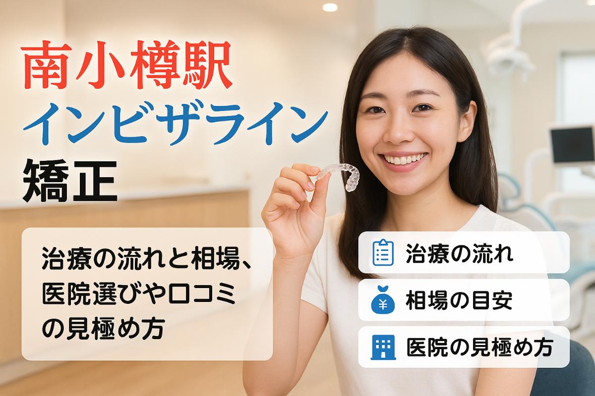 南小樽駅でインビザラインが叶える矯正治療の流れと相場｜医院選びと口コミなどの見分け方