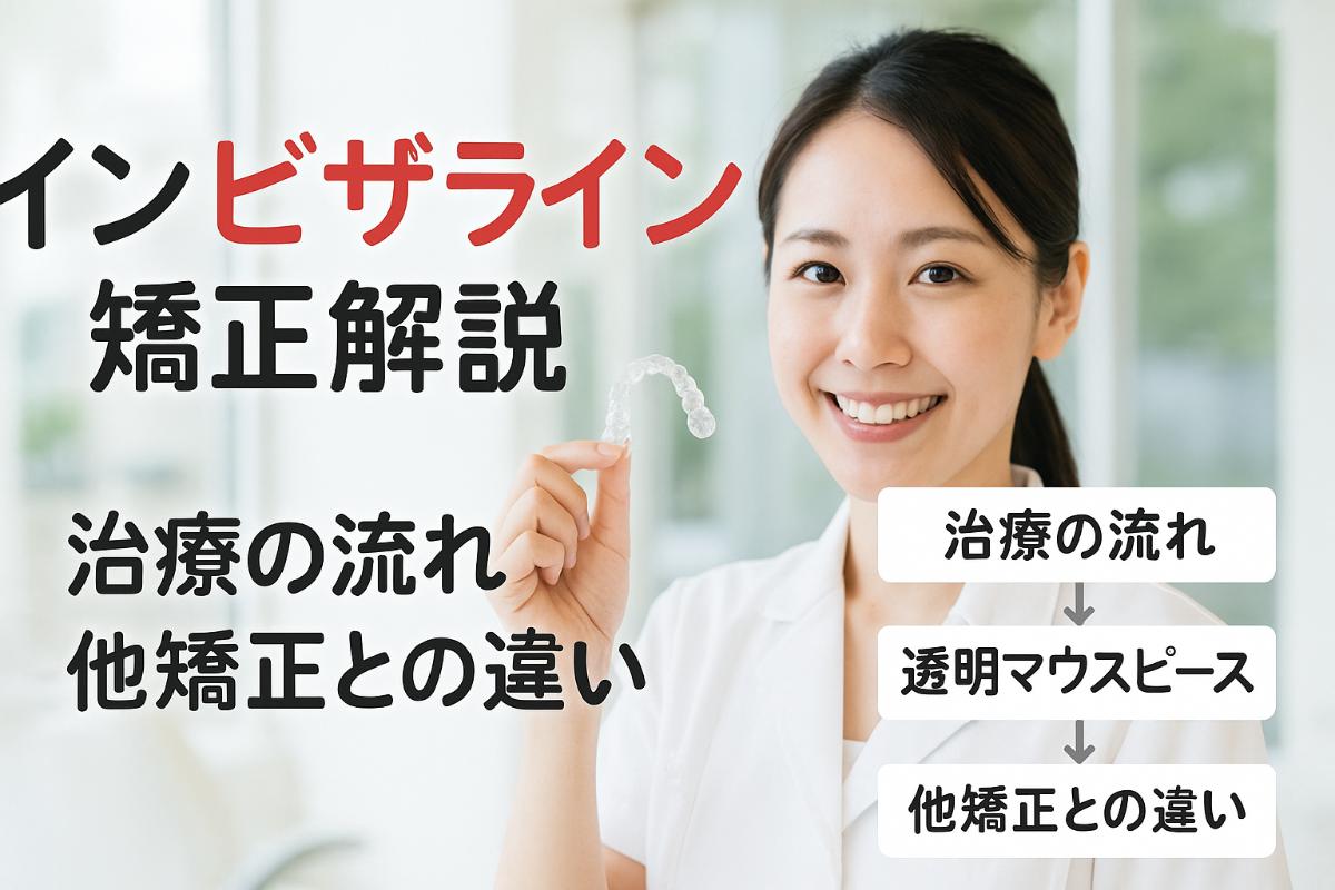 インビザライン矯正とは何か？治療の流れ・他矯正との違いをわかりやすく解説