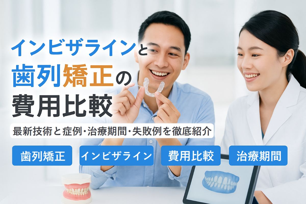 歯列矯正にインビザラインを選ぶ最新技術と費用比較｜症例や治療期間・失敗例も解説
